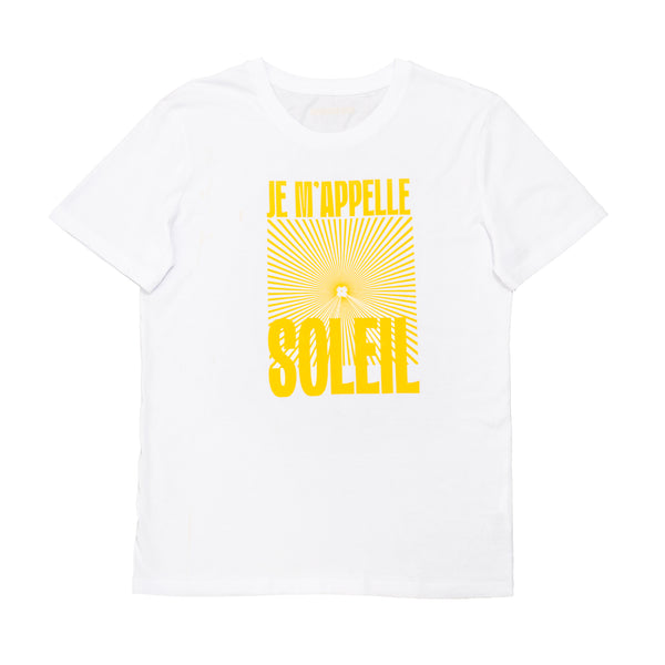 Je m'appelle Soleil T-Shirt - Weiß/Gelb
