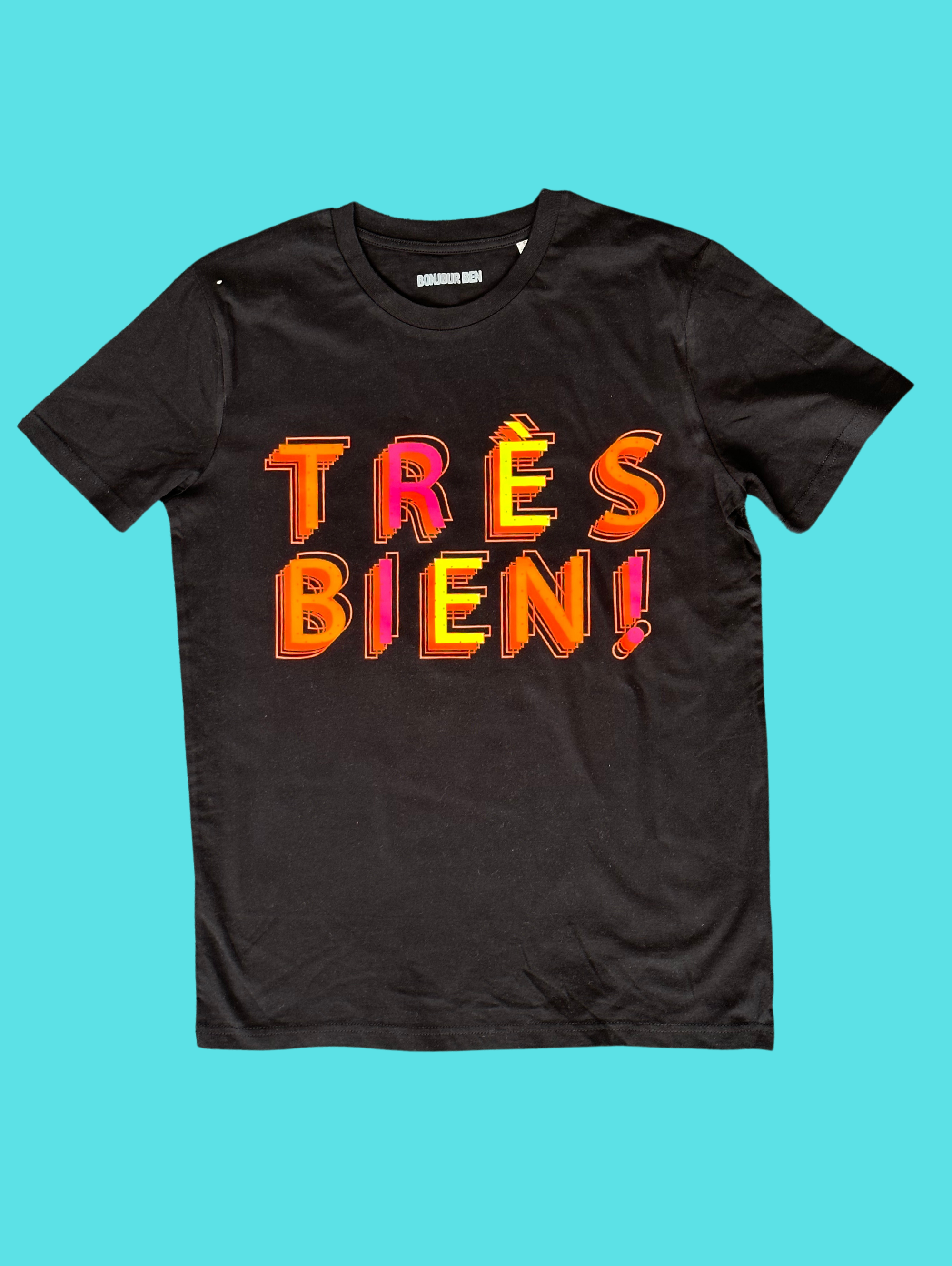 Très Bien! T-Shirt - Schwarz/Neon