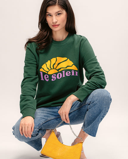 Le Soleil Sweatshirt - Grün/Sunset