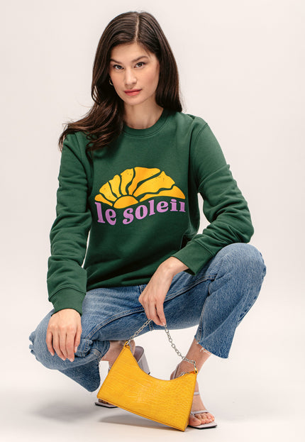 Le Soleil Sweatshirt - Grün/Sunset