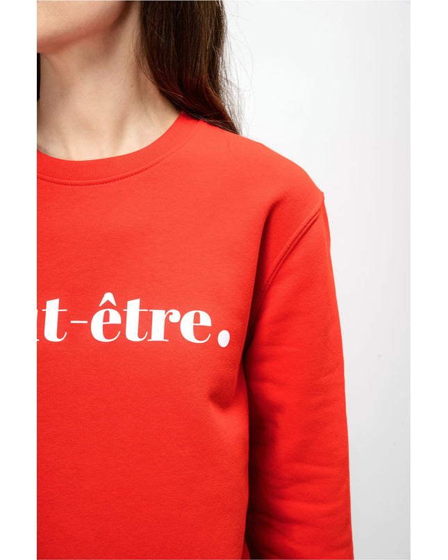 Peut-Être Sweatshirt - Rot/Weiß