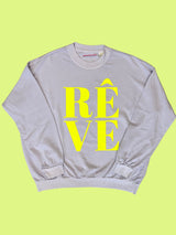 RÊVE Sweatshirt - Lilac/Neon Yellow