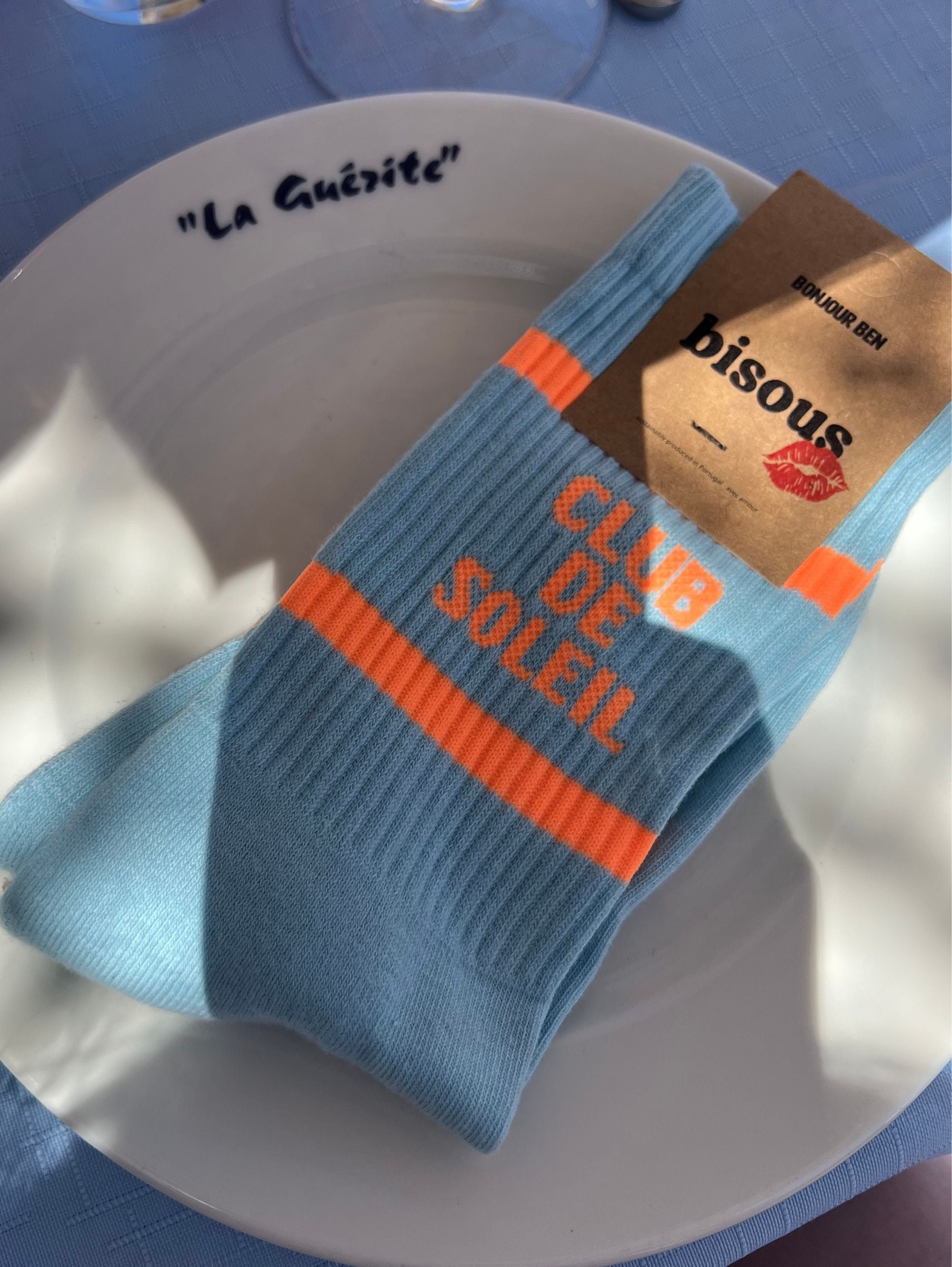 Blue/Neon Sport Socks - CLUB DE SOLEIL