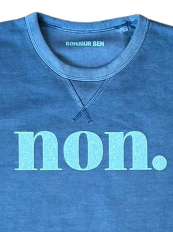 Non. Sweatshirt - Blau Vintage/Glitzer