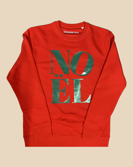 Noël Sweatshirt - Rot/Tannengrün