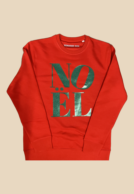 Noël Sweatshirt - Rot/Tannengrün