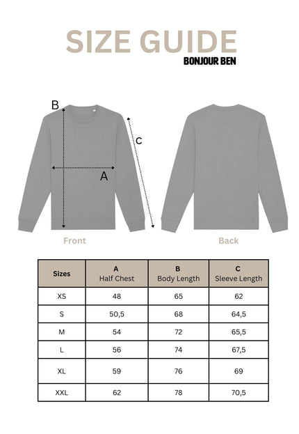 Voilà Sweatshirt - Offwhite/Rot