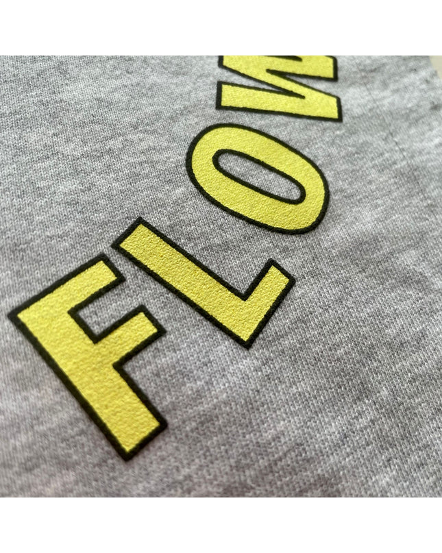 PARADISE HEARTS go with the flow Sweatshirt - Grau/Gelb