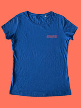 Amour T-Shirt - Blau / Neon rot