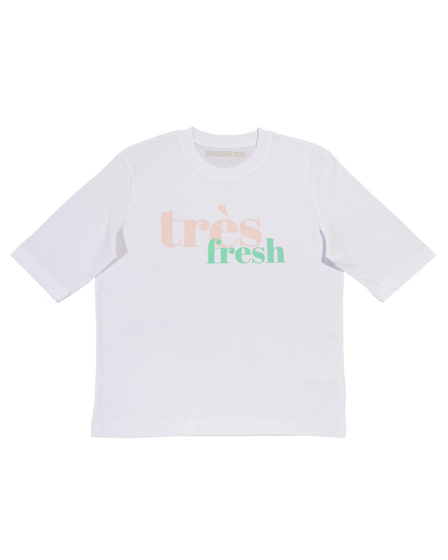 Très Fresh T-Shirt - Weiß/Rosa