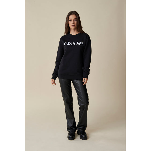 Courage Sweatshirt - Schwarz/Weiß