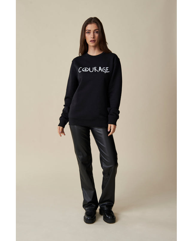 Courage Sweatshirt - Schwarz/Weiß