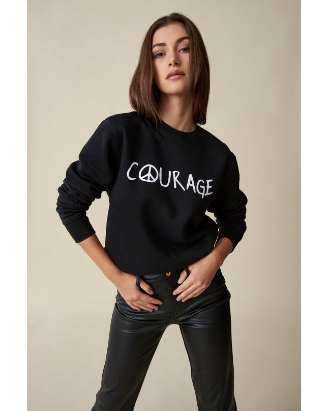 Courage Sweatshirt - Schwarz/Weiß