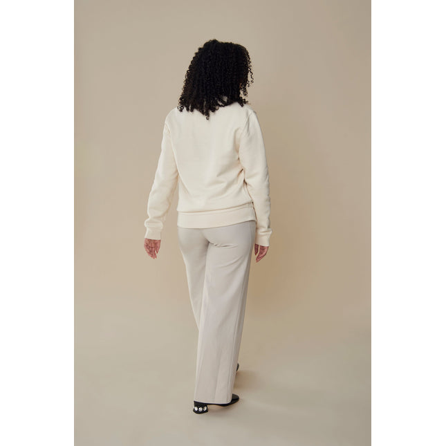 Voilà Sweatshirt - Offwhite/Rot