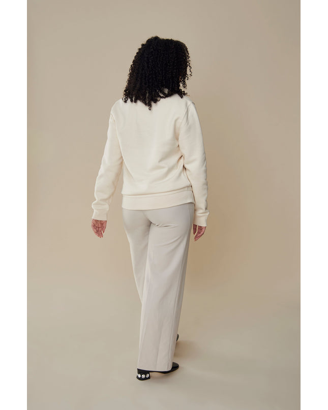 Voilà Sweatshirt - Offwhite/Rot