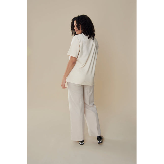 Chérie T-Shirt - Offwhite/Rot