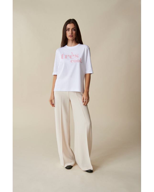 Très Cool T-Shirt - Weiß/Rosa