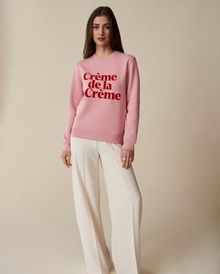 Crème de la Crème Sweatshirt - Rosa/Rot