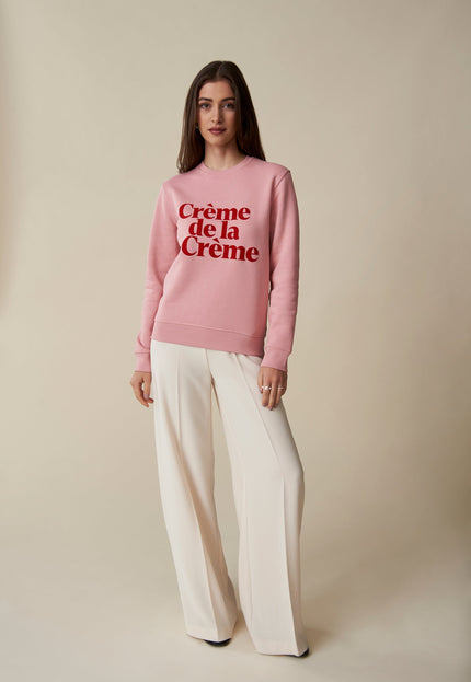 Crème de la Crème Sweatshirt - Rosa/Rot