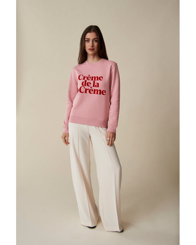Crème de la Crème Sweatshirt - Rosa/Rot