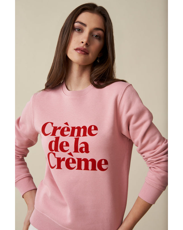Crème de la Crème Sweatshirt - Rosa/Rot