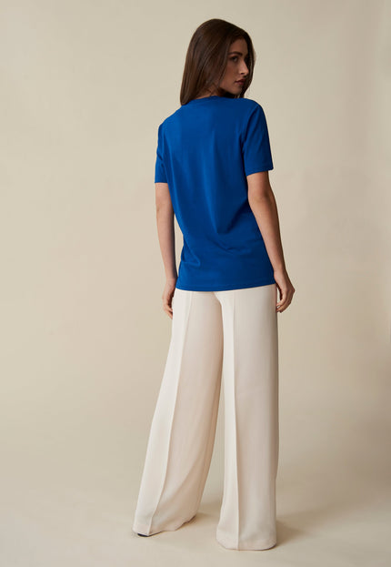 Le Soleil T-Shirt - Blau, Gelb & Flieder
