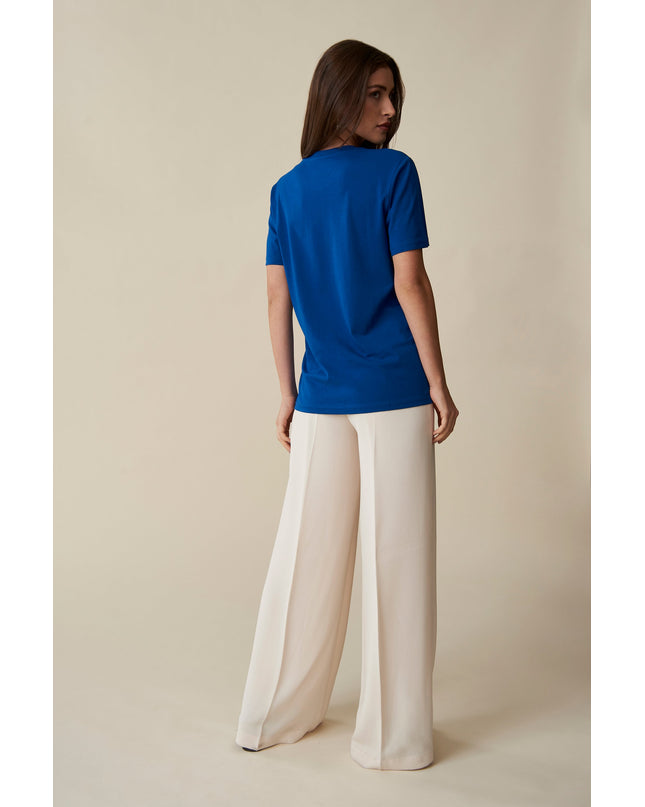 Le Soleil T-Shirt - Blau, Gelb & Flieder