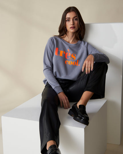 Très cool Sweatshirt Grau Neon