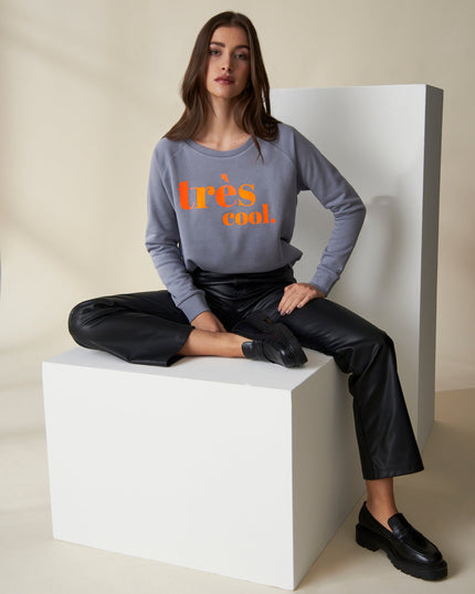 Très cool Sweatshirt Grau Neon