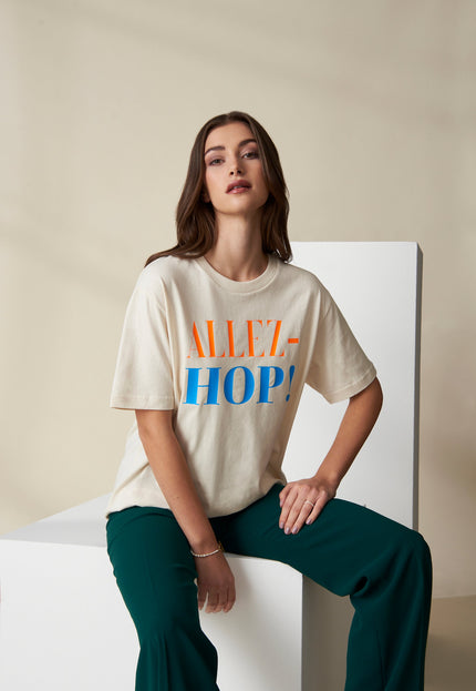 Allez-Hop! T-Shirt - Beige/Neon