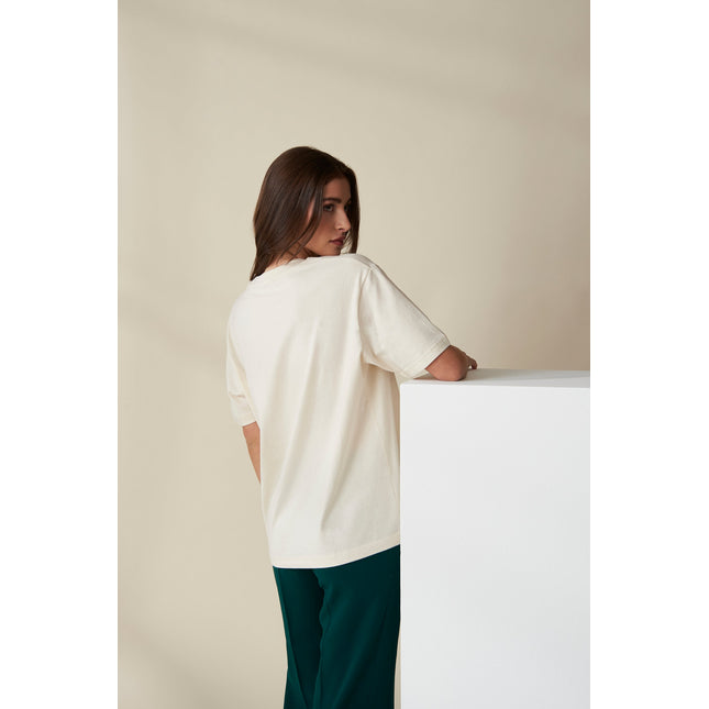 Allez-Hop! T-Shirt - Beige/Neon