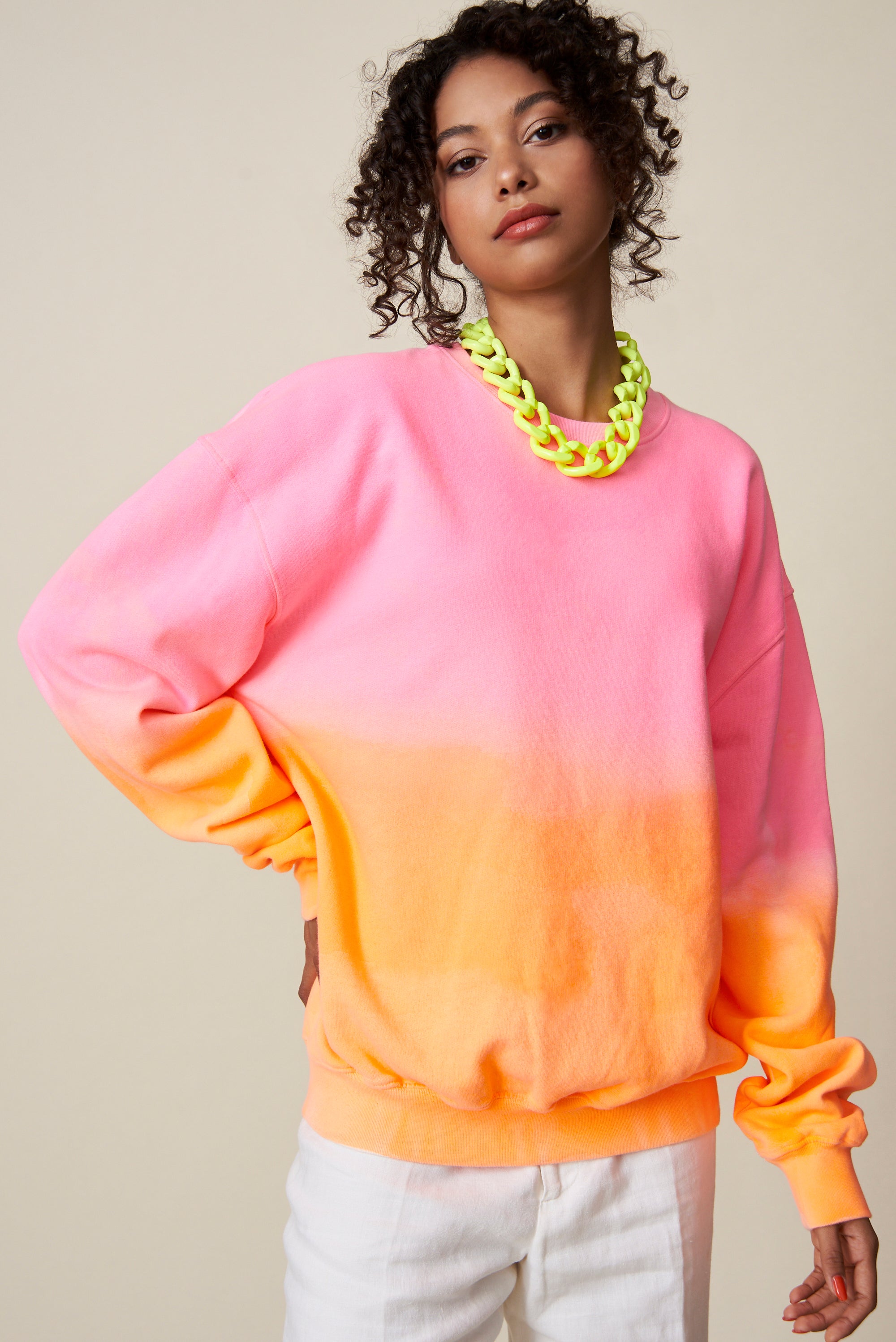 Oversized Neon Dip Dye Sweatshirt – Bonjour Ben