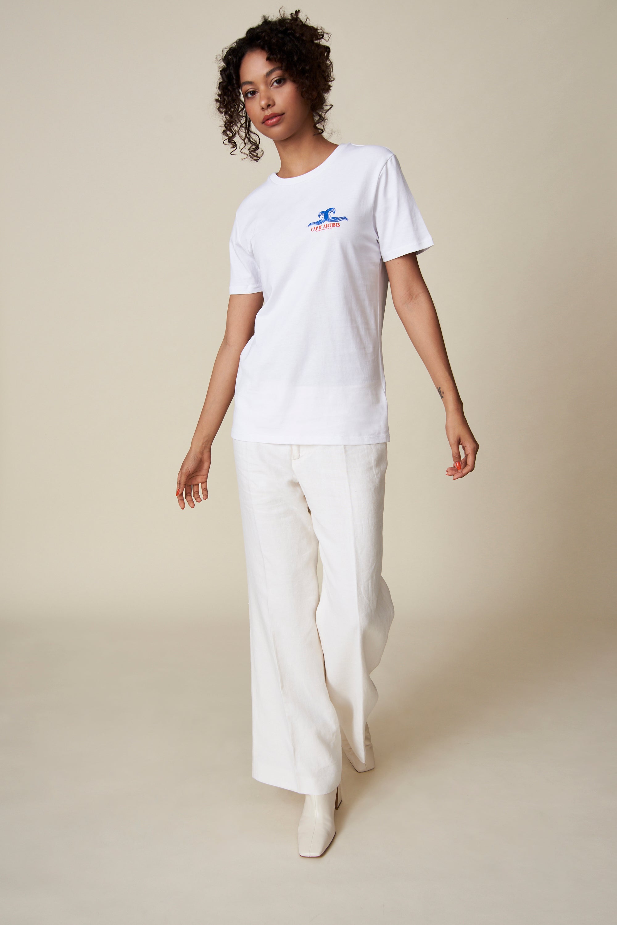 Cap d'Antibes T-Shirt - Weiß/Blau