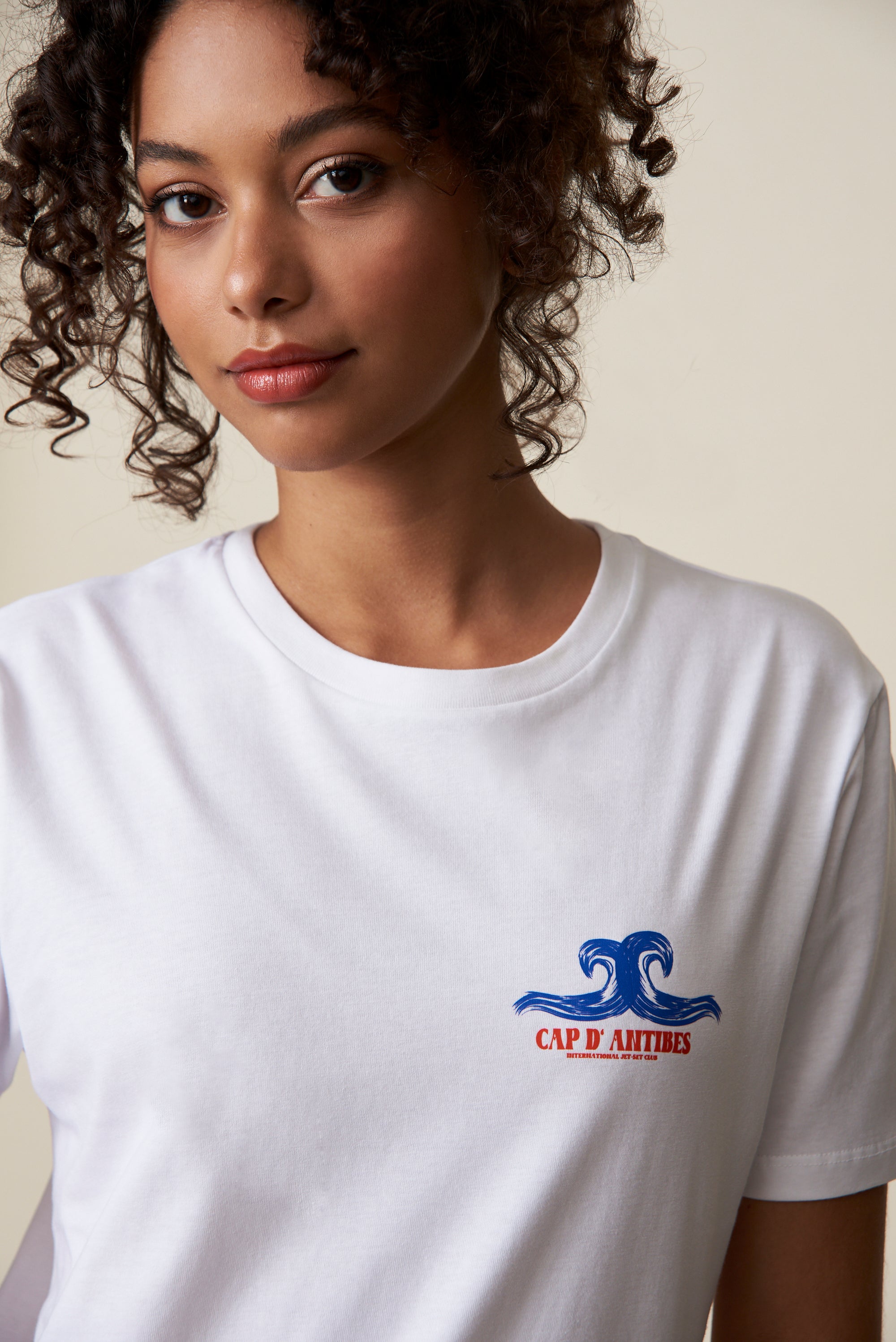 Cap d'Antibes T-Shirt - Weiß/Blau