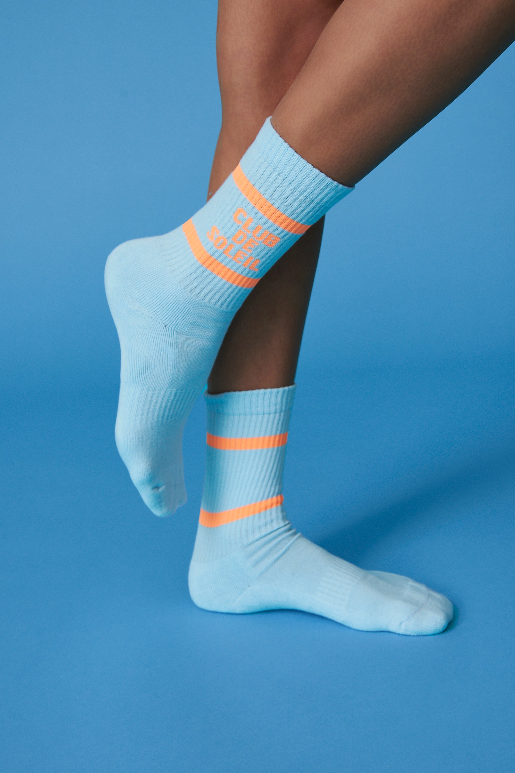 Blue/Neon Sport Socks - CLUB DE SOLEIL