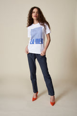 La Mer T-Shirt- Weiß/Blau