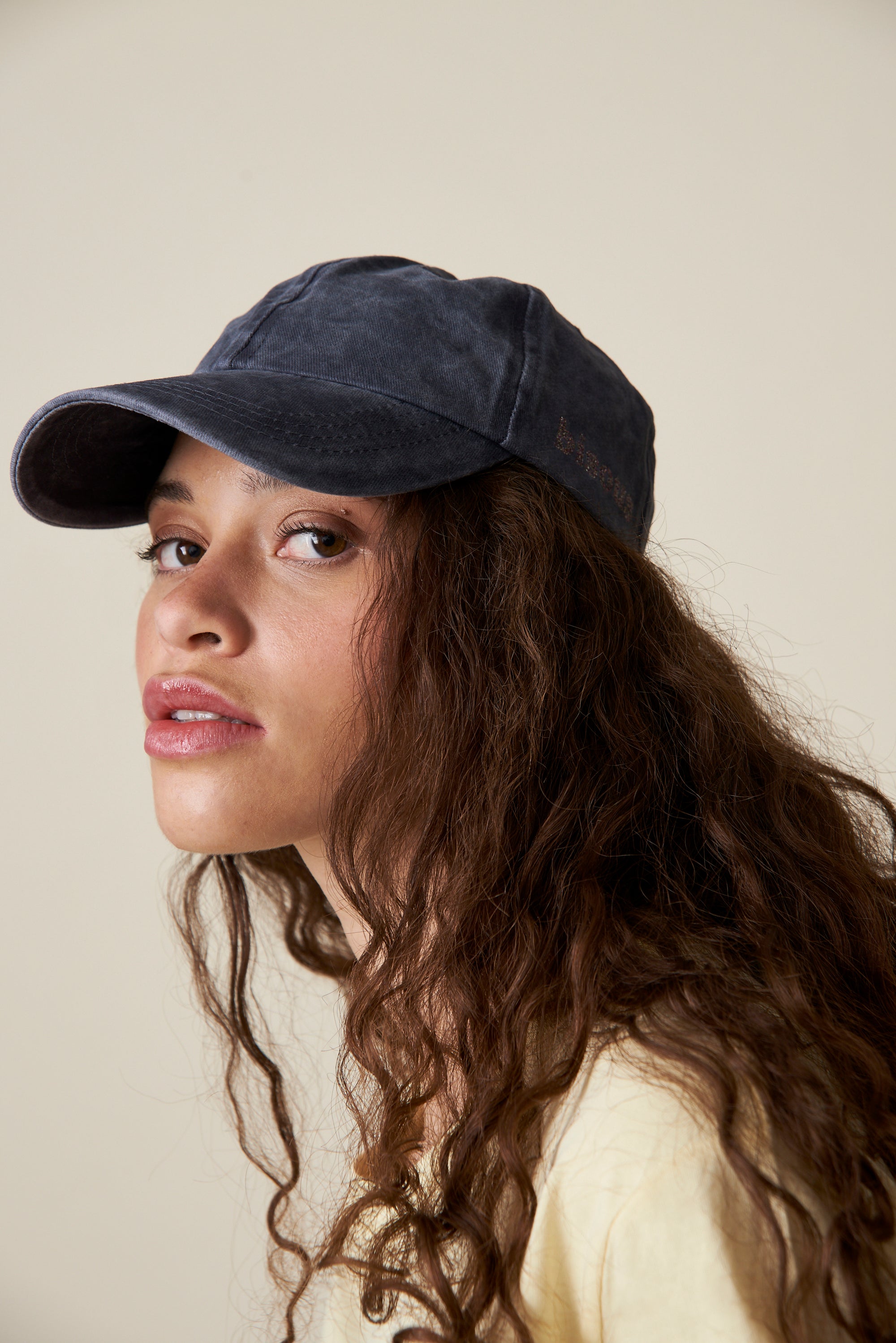 Bisous Cap - Washed Navy / Glitzer
