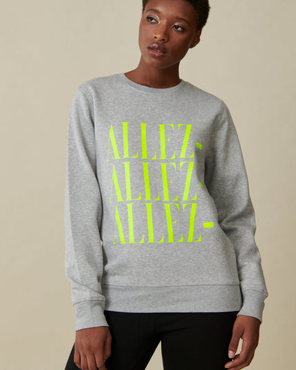 ALLEZ ALLEZ ALLEZ Sweatshirt - Grau / Neon Gelb