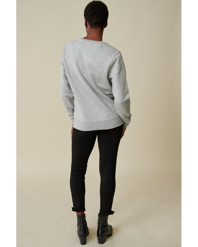 Allez Allez Allez Sweatshirt - Hellgrau/Neon Gelb