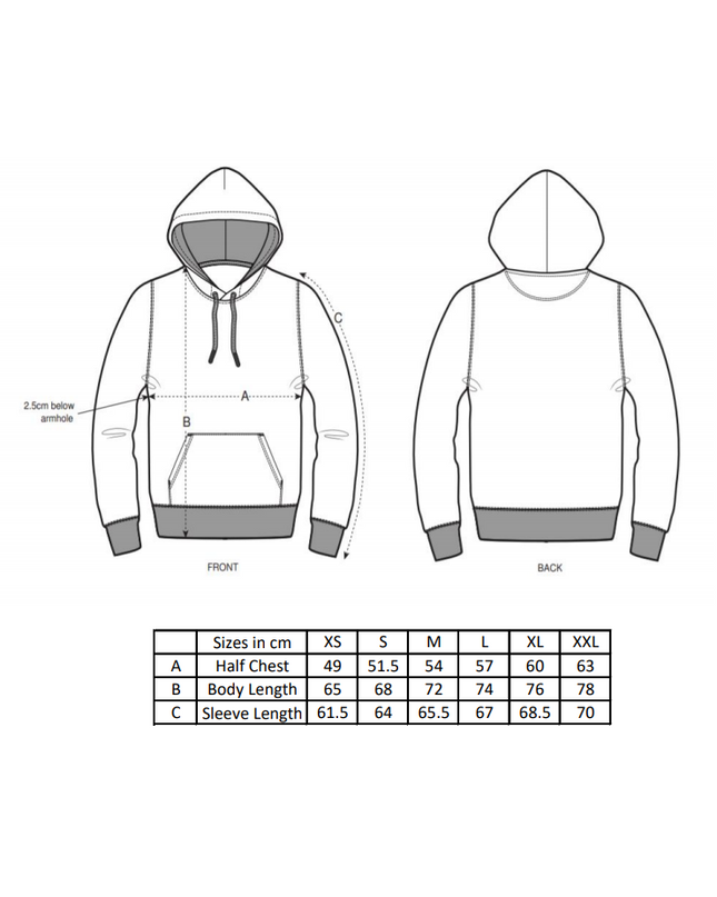 Très Cool Hoodie - Blau Rot Weiß