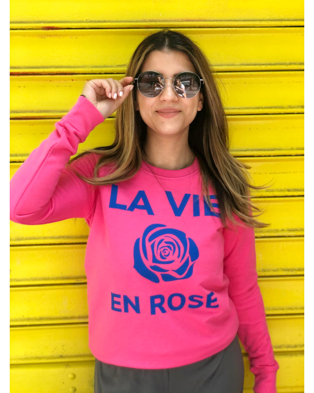 La vie en rose  Sweatshirt - Pink/Lila