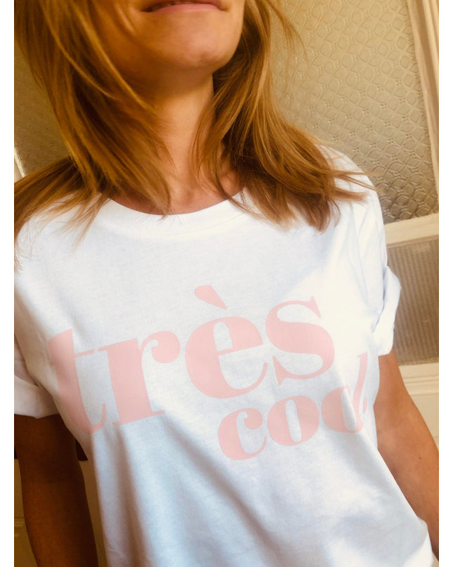 Très Cool T-Shirt - Weiß/Rosa