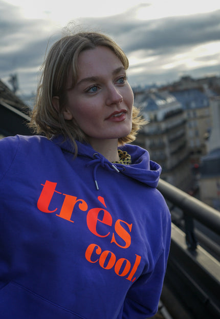 Très Cool Hoodie - Lila / Neon Orange