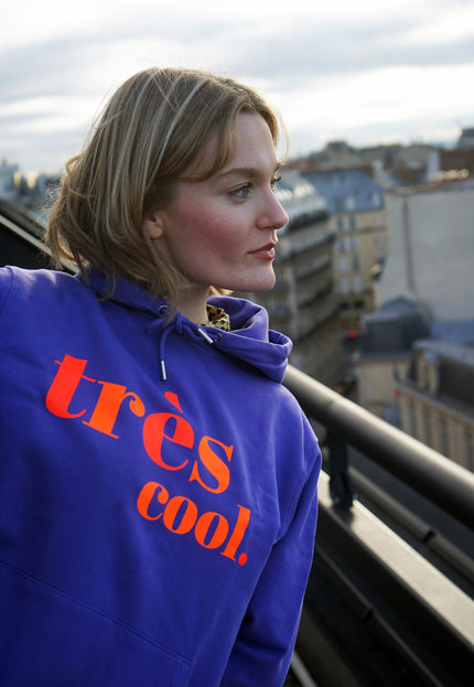 Très Cool Hoodie - Lila / Neon Orange