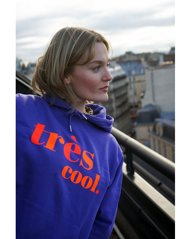 Très Cool Hoodie - Lila / Neon Orange