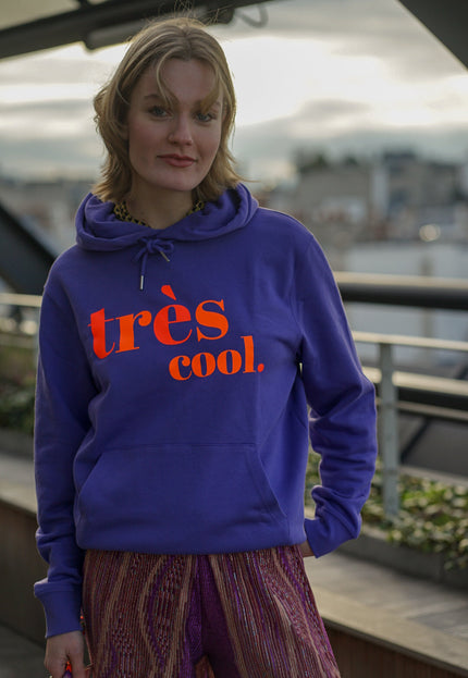 Très Cool Hoodie - Lila / Neon Orange