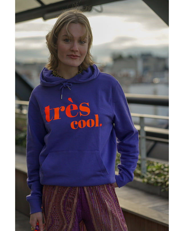 Très Cool Hoodie - Lila / Neon Orange