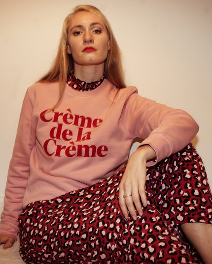 Crème de la Crème Sweatshirt - Rosa/Rot