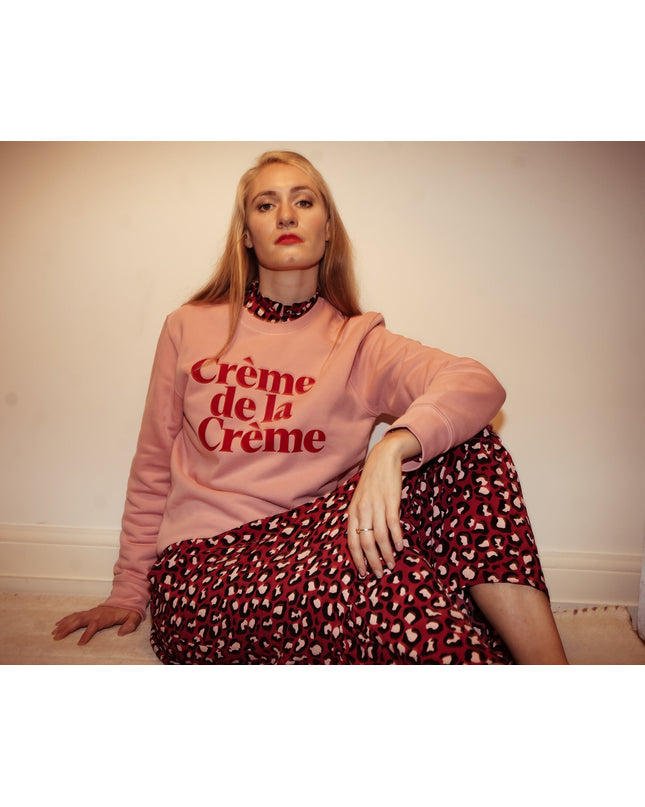 Crème de la Crème Sweatshirt - Rosa/Rot