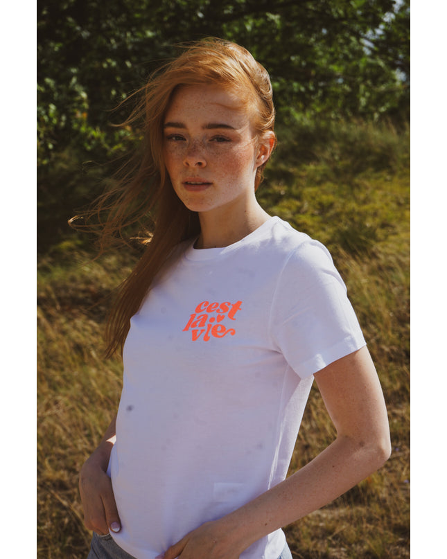 C'est la vie T-Shirt - Weiß